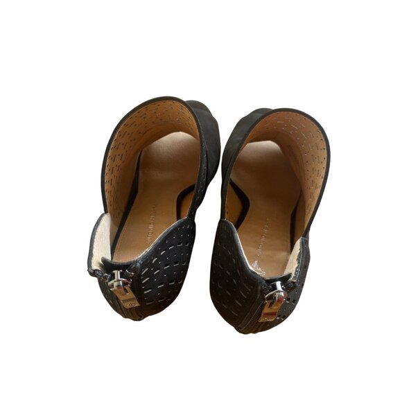 Antonio Melani Cliffer Black Peep Toe Suede Booties 9M New - Picture 3 of 14